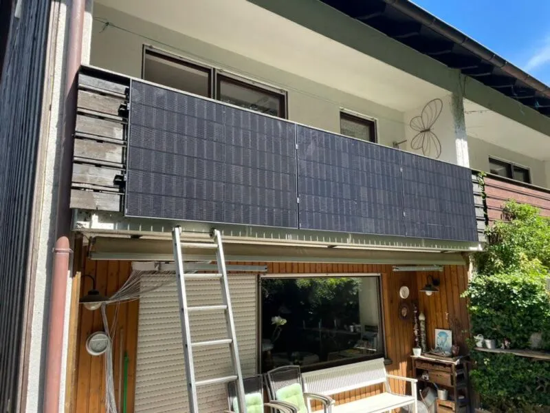 Balkonkraftwerk Installation